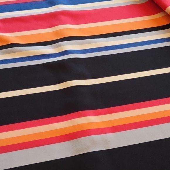 Maggy London Stripes Sleeveless Shift Dress Sz 14 - Picture 11 of 14